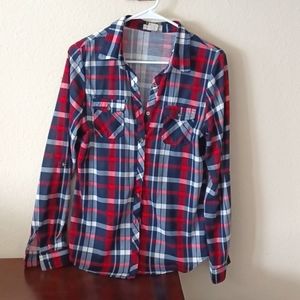 Passport plaid shirt Size L